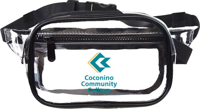 Conconino Clear Fanny Pack Coconino Community College - Primary Mark - ONLINE ONLY