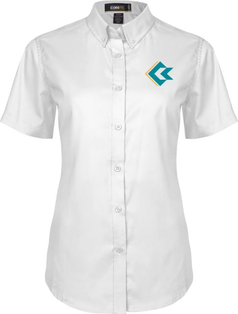 Conconino Womens Twill Button Up Short Sleeve Coconino Community College - Emblem - ONLINE ONLY