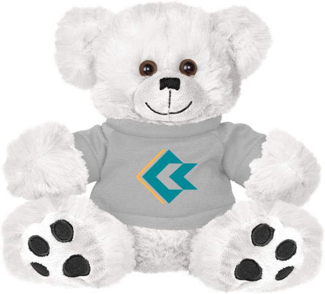 Conconino Plush Big Paw 8 1/2 inch Bear w/Grey Shirt Coconino Community College - Emblem - ONLINE ONLY