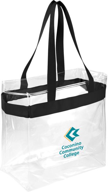 Conconino Game Day Clear Stadium Tote Coconino Community College - Primary Mark - ONLINE ONLY