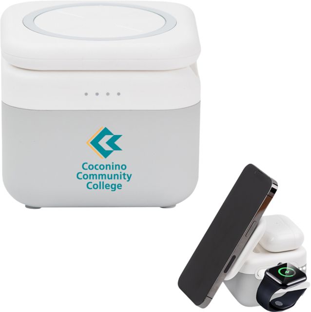 Conconino 3 in 1 Mag Max Modularized Wireless Charger Coconino Community College - Primary Mark - ONLINE ONLY