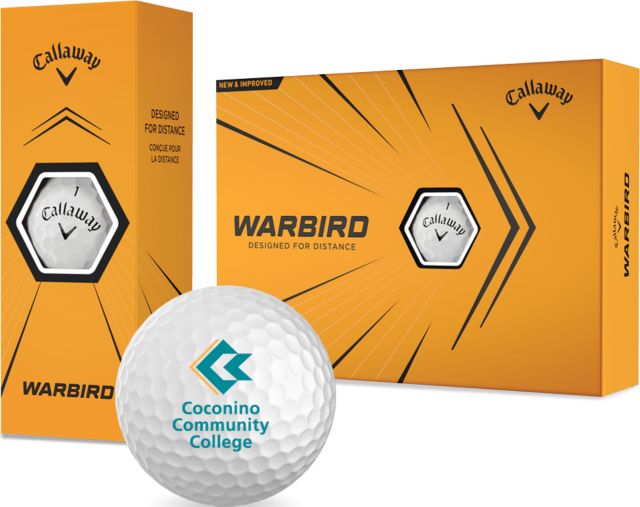 Conconino Callaway Warbird Golf Balls 12/pkg Coconino Community College - Primary Mark - ONLINE ONLY