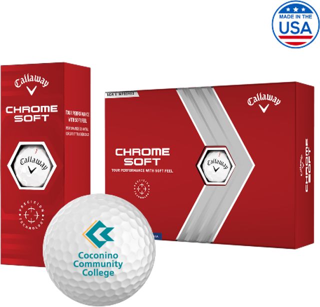Conconino Callaway Soft Golf Balls 12/pkg Coconino Community College - Primary Mark - ONLINE ONLY